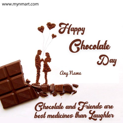 Chocolate Day With Chocolate and your name
