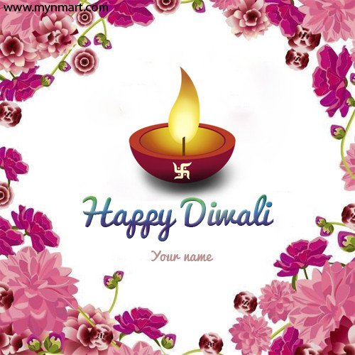 Happy Diwali Greeting With Your Name