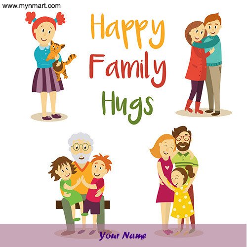 Happy Family Hugs