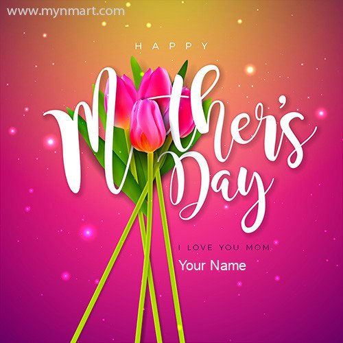 Happy Mother Day Pink Design Greeting 2020