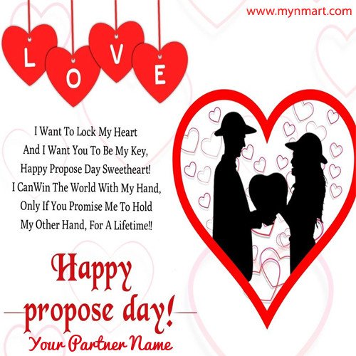 Happy Propose Day Message with Hearts and Quotes