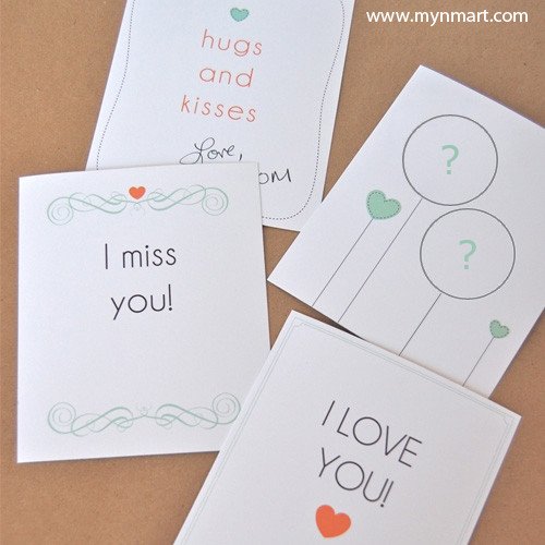 Hug And Kisses Alphabets Card