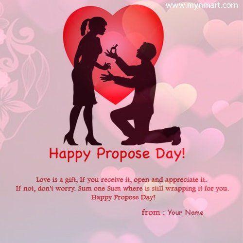 Name On Propose Day Quote Images
