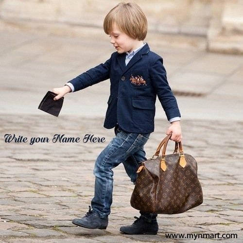 Stylish Boy Walking On Road Name