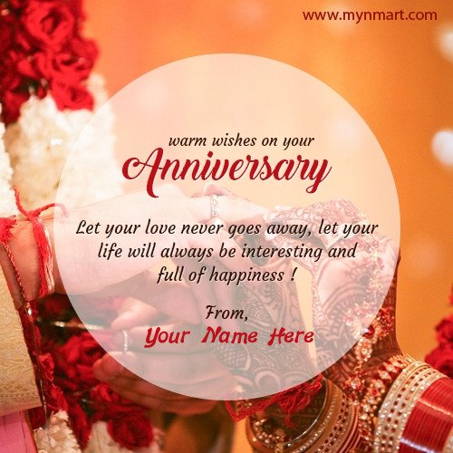 Warm wishes on your Anniversary greetings